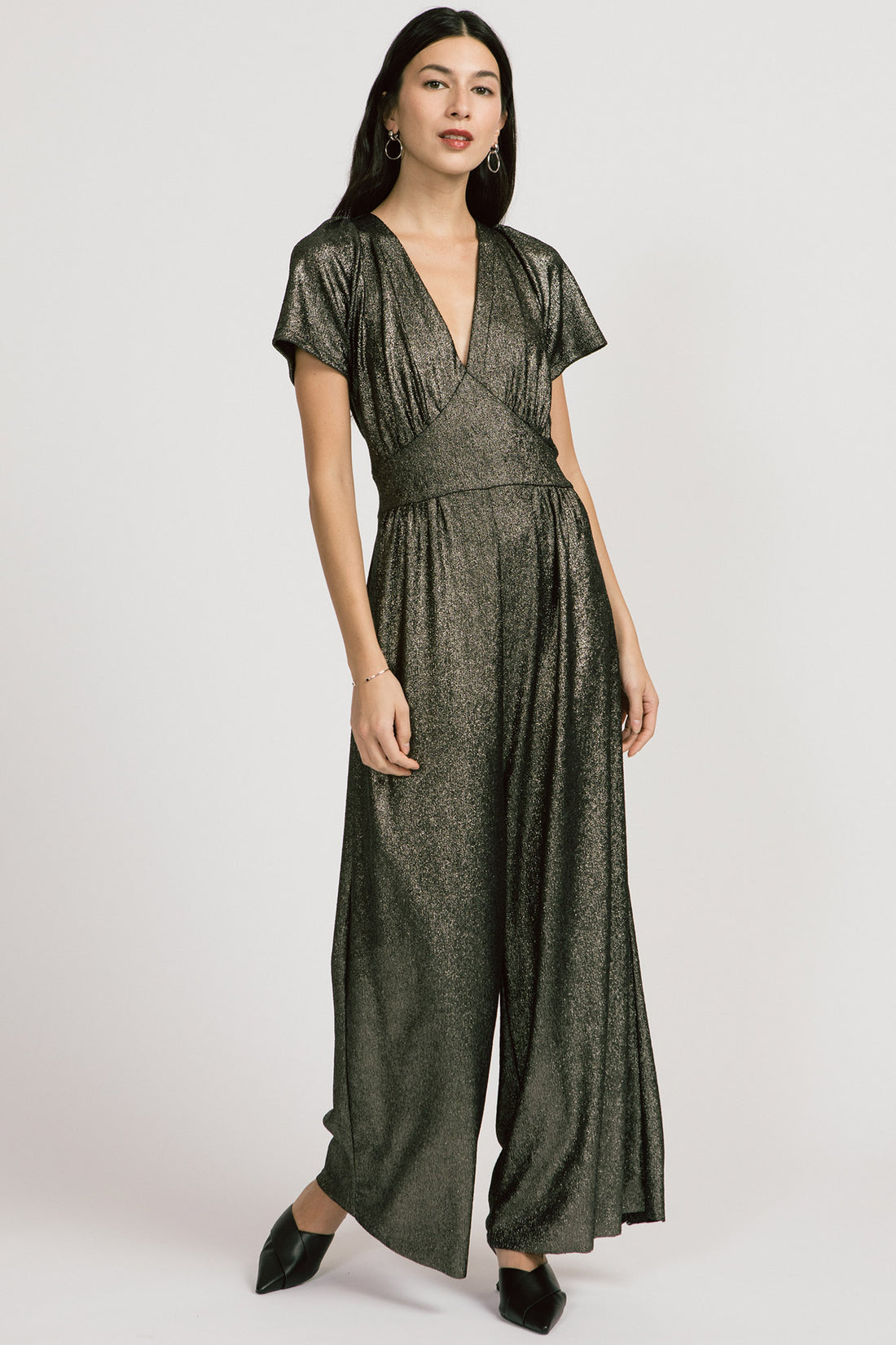 Spirited Jumpsuit- Metallic