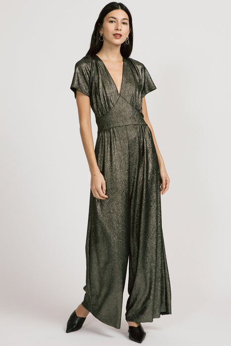 Allison Wonderland Spirited Jumpsuit- Metallic