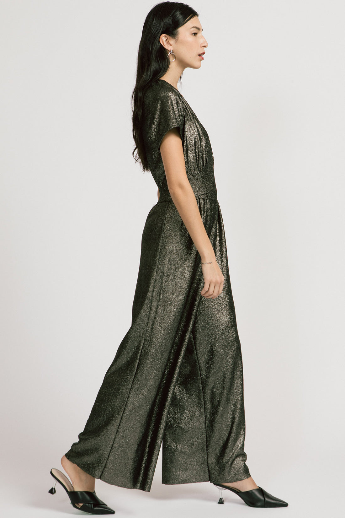 Spirited Jumpsuit- Metallic