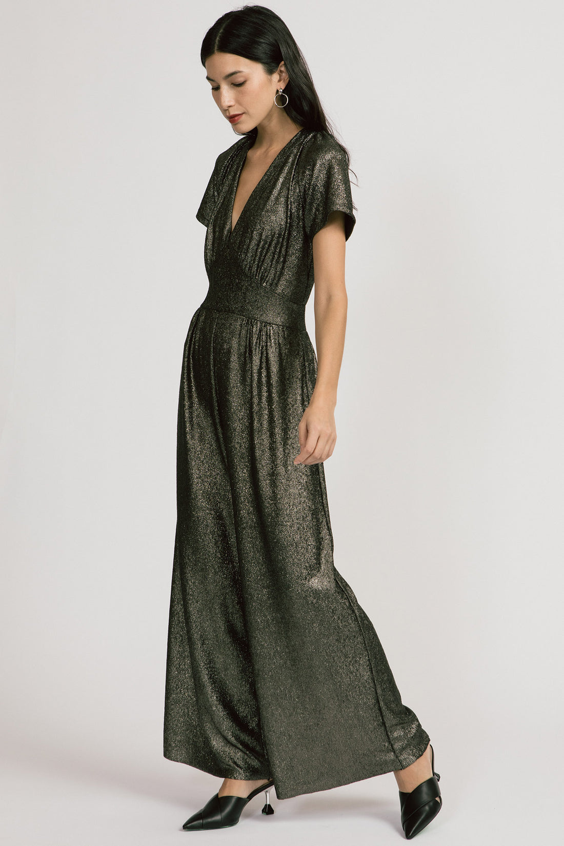 Spirited Jumpsuit- Metallic