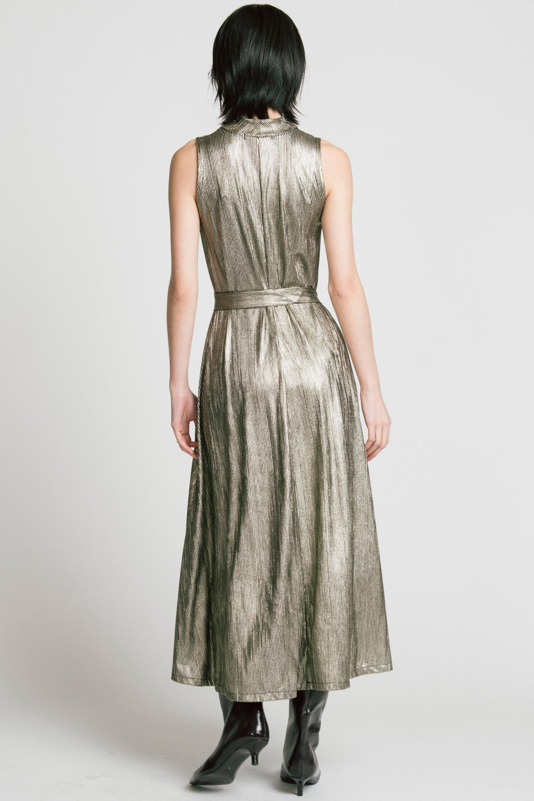 Allison Wonderland Swing Dress - Gold