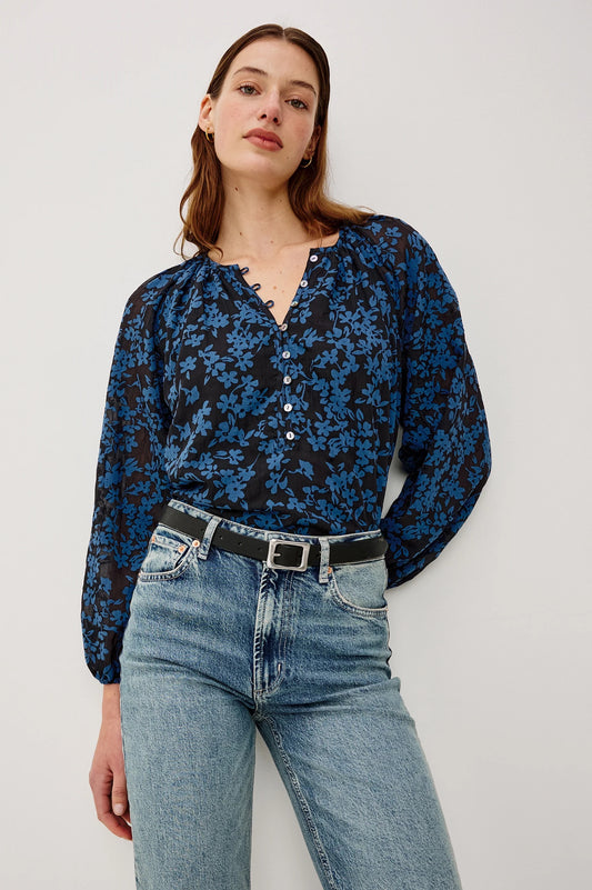Rails Indi Top - Midnight Silhouette Floral