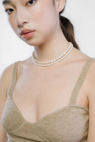 Kara Yoo Rice Pearl Necklace