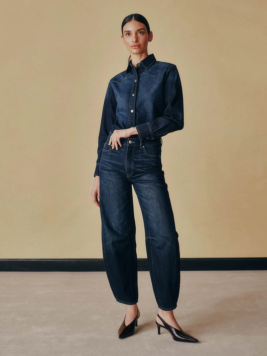 DL 1961 Miro Barrel High Rise Jeans - Ventura