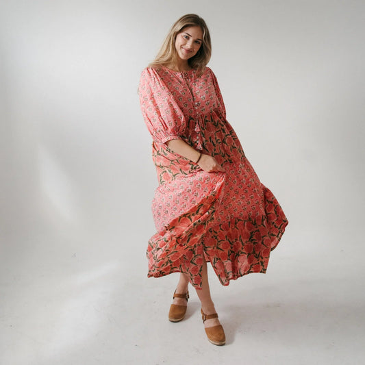 Lilah Maxi Dress - Kamala Pink