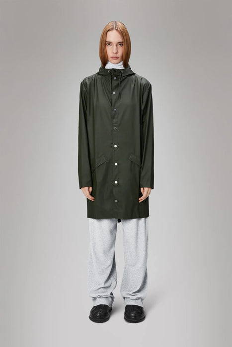 RAINS Long Jacket - Green