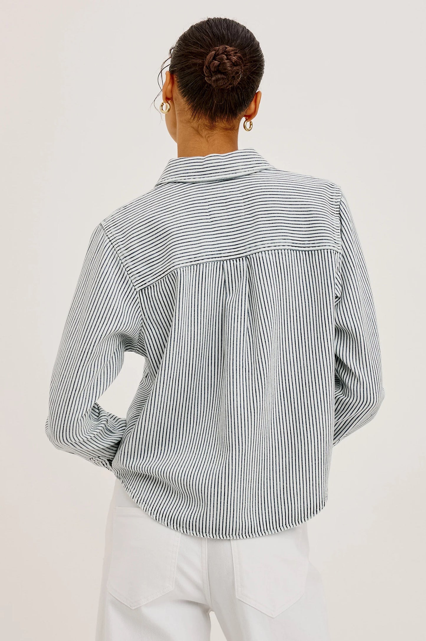 Rails Noa Shirt - Indigo Railroad Stripe