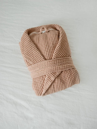 Waffle Knit Robe - Nougat