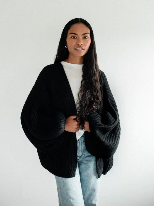 One Wednesday Cozy Wrap - Black