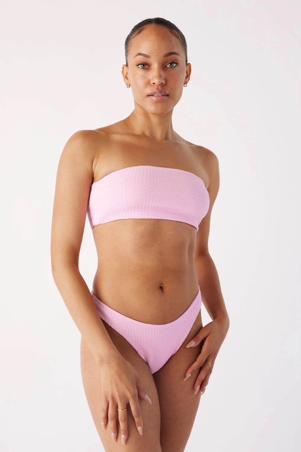 Londre The Bandeau - Peony Pink Ripple