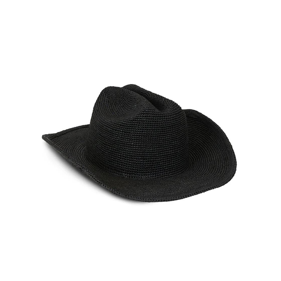 Lack of Color Raffia Cowboy - Noir