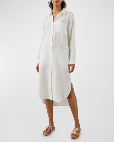 Rails Val Dress - White Linen