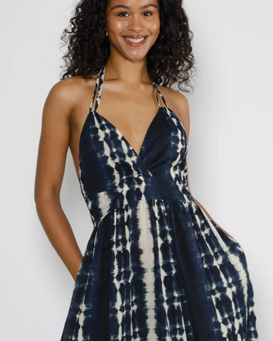 Shaleen Dress - Tie Dye & Marine