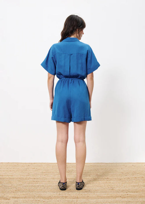 FRNCH Lily Short Jumpsuit - Electric Blue