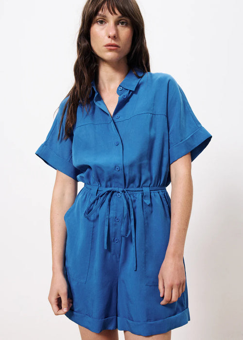 FRNCH Lily Short Jumpsuit - Electric Blue