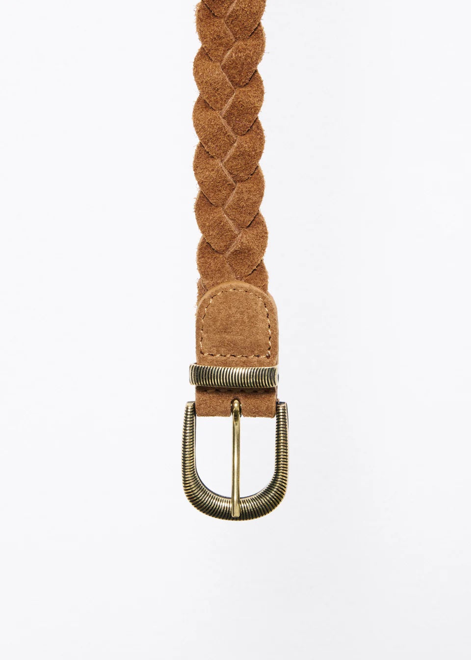Clairvie Braided Belt - Camel