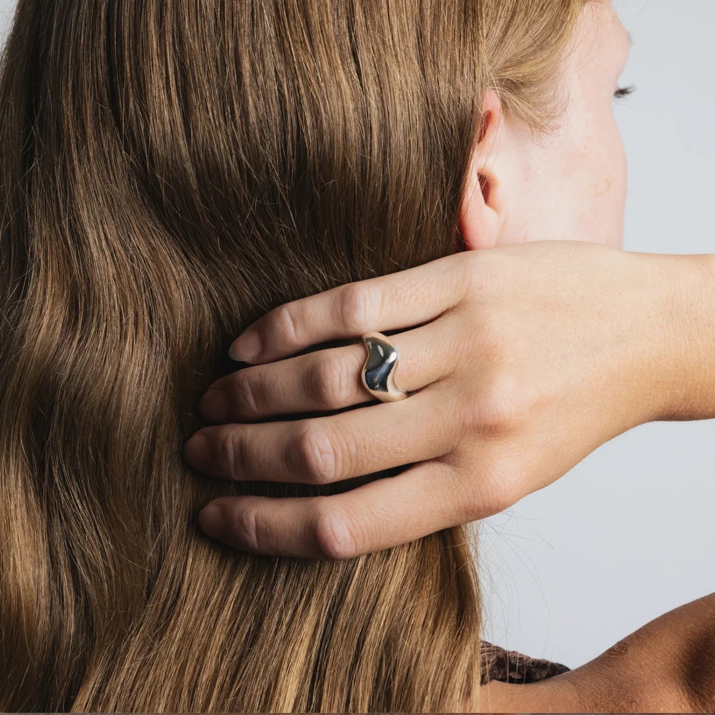 Wolf Circus Bean Ring - Silver