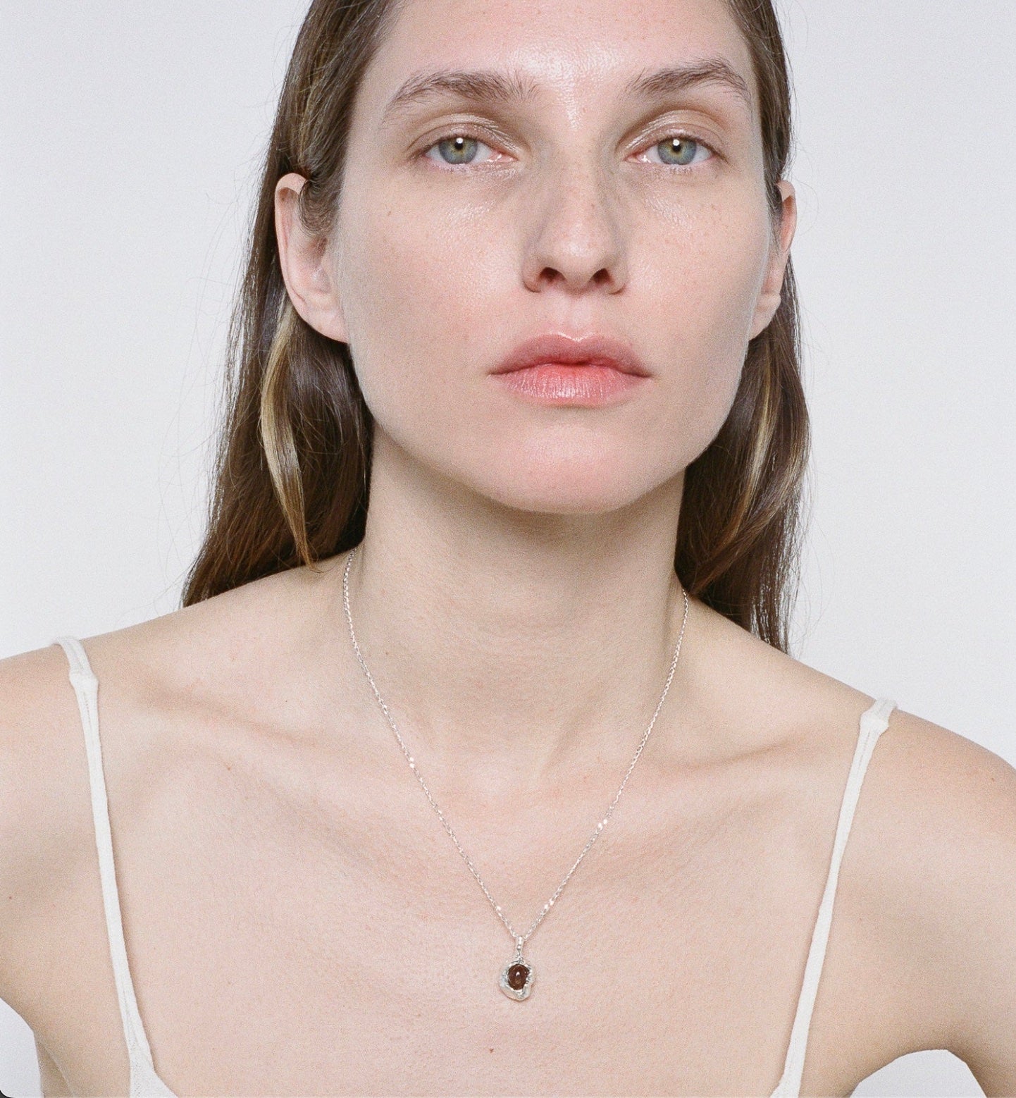 Wolf Circus Edith Necklace - Smokey Quartz and Sterling Silver