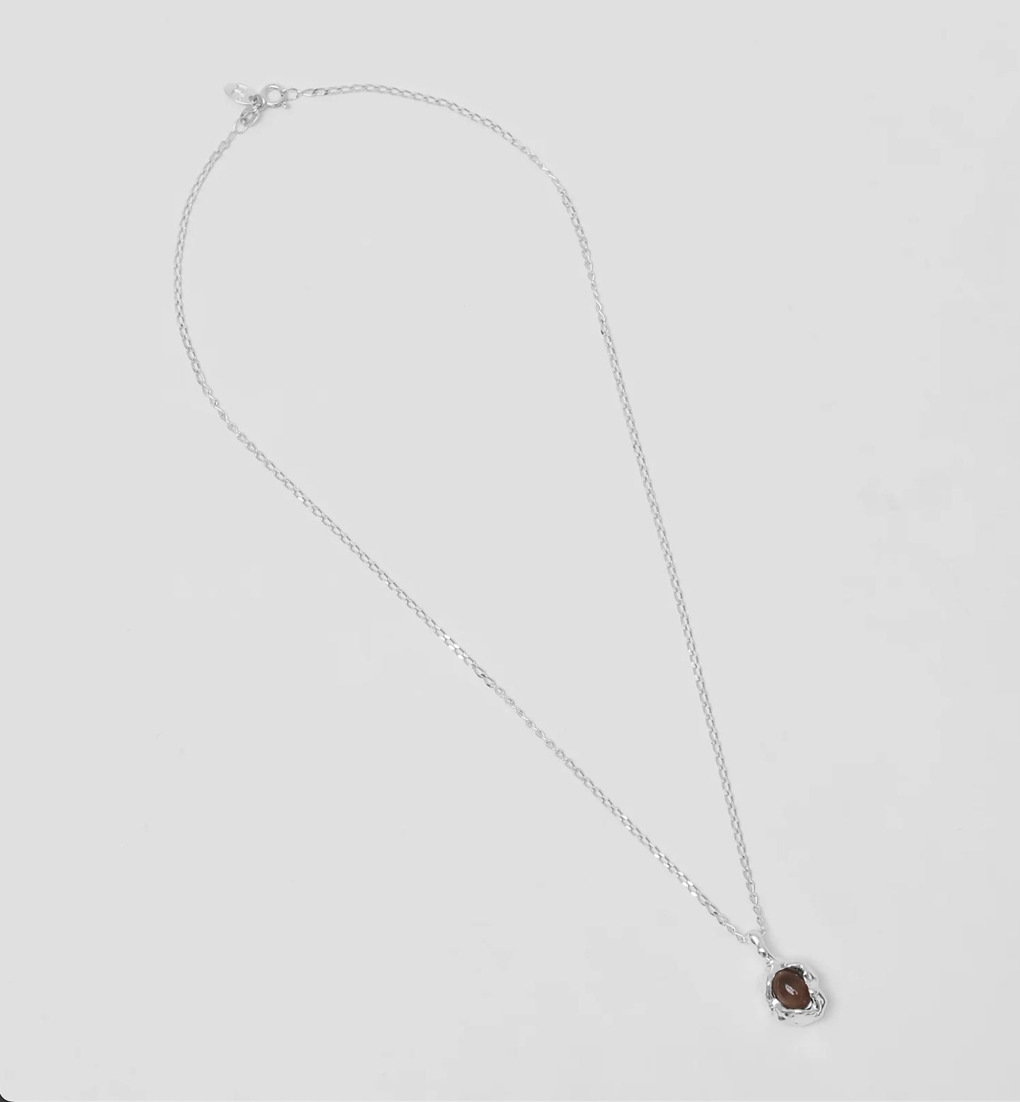 Wolf Circus Edith Necklace - Smokey Quartz and Sterling Silver