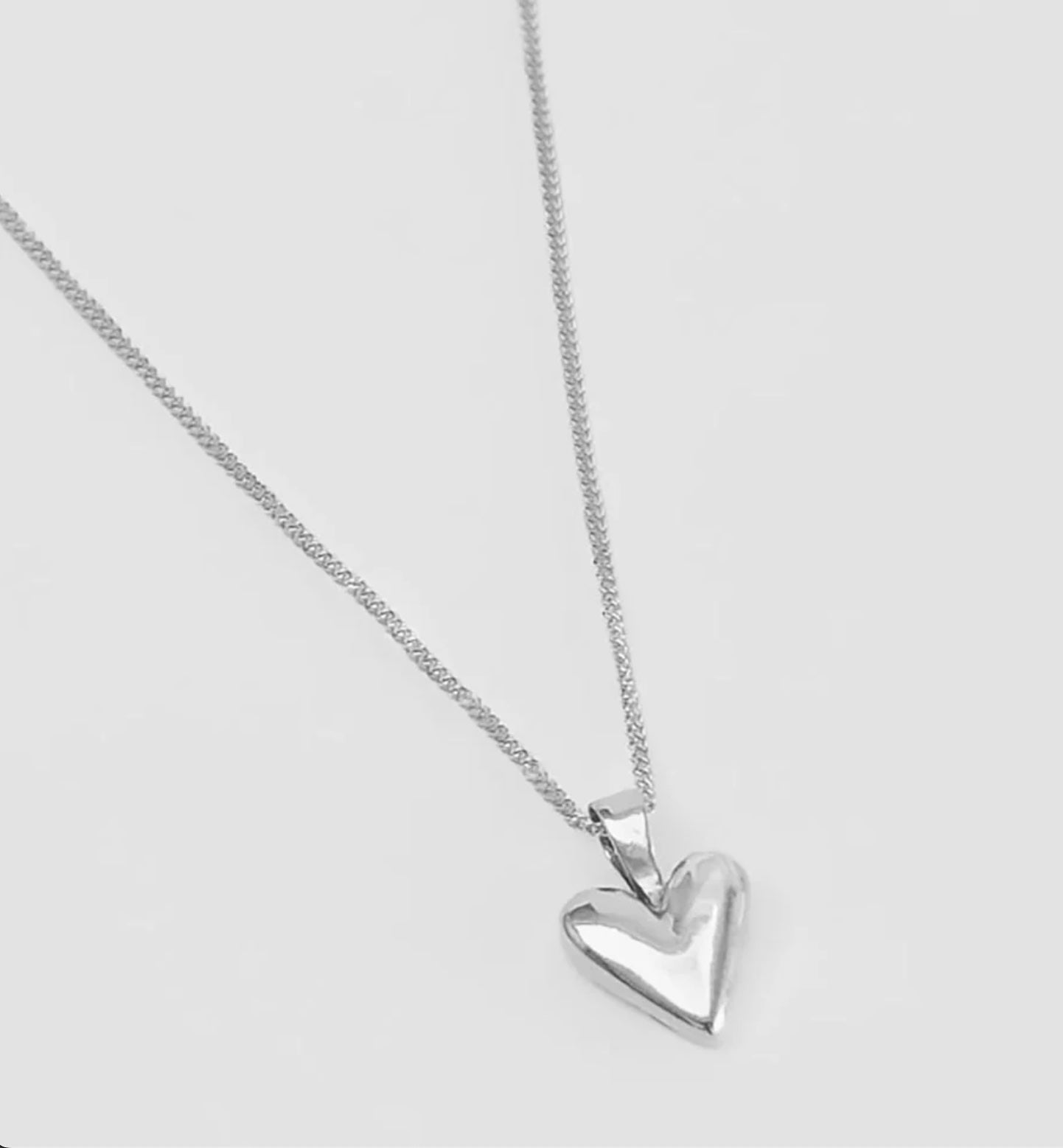 Wolf Circus Baby Heart Necklace - Sterling Silver