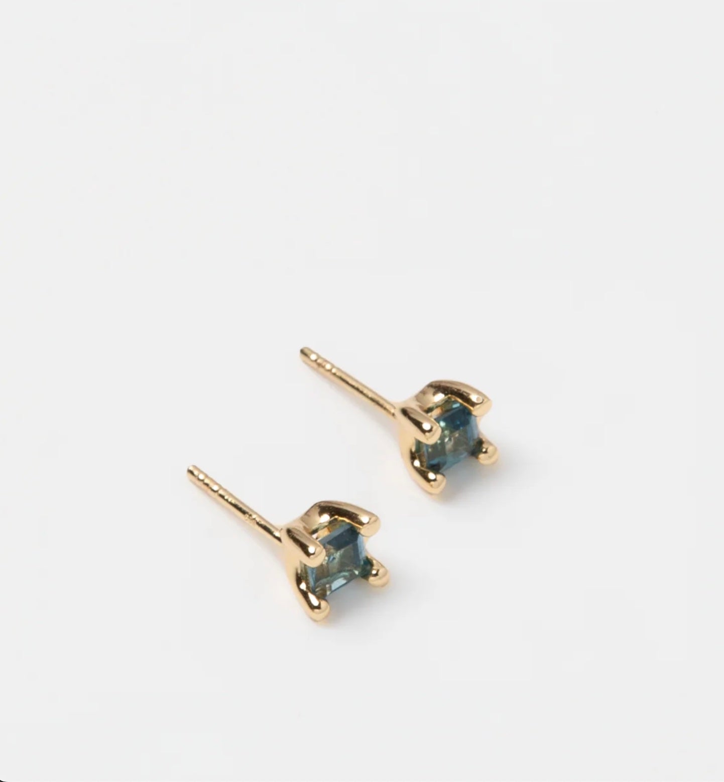 Wolf Circus Josie Studs - Blue Topaz and Gold