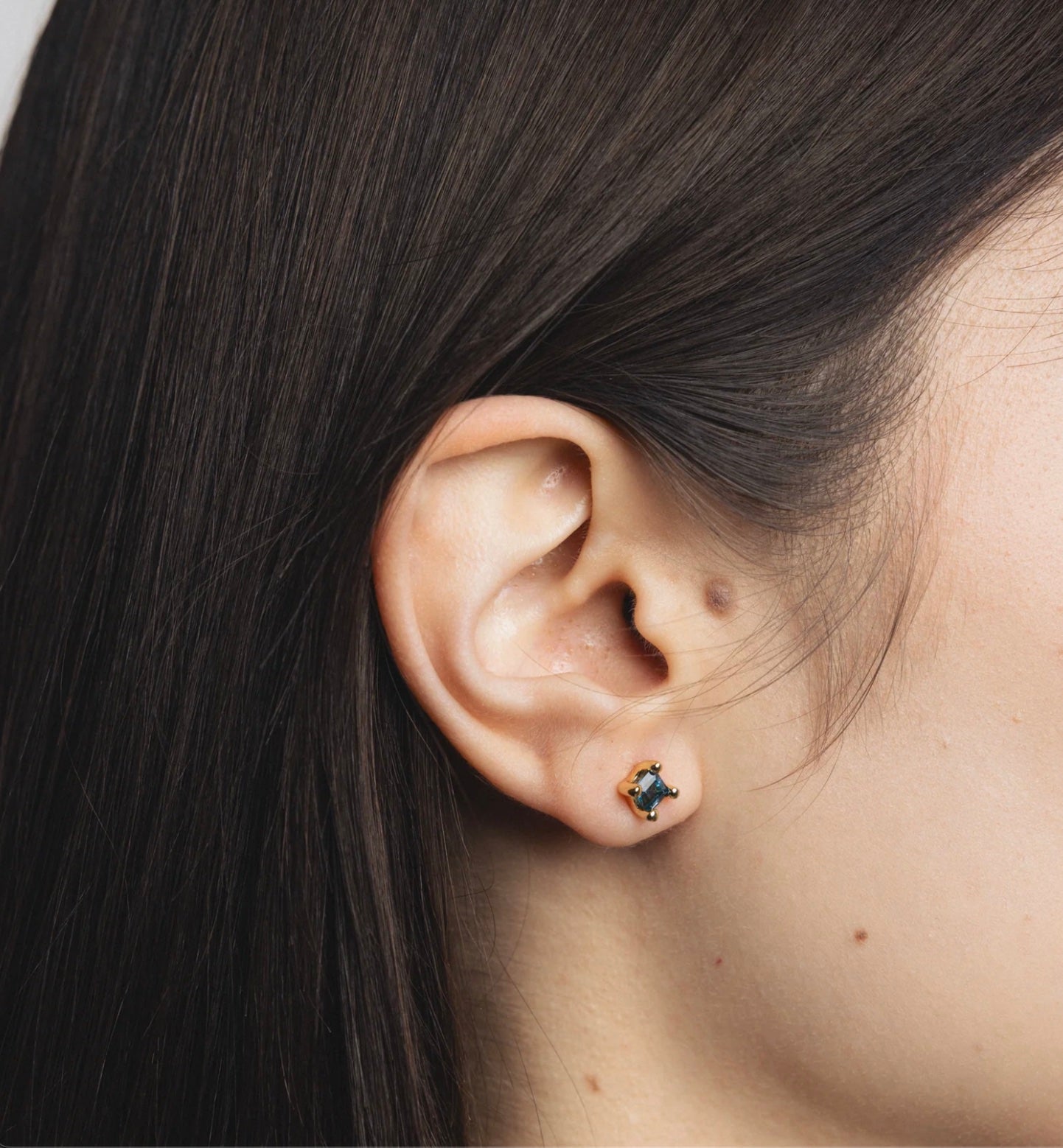 Wolf Circus Josie Studs - Blue Topaz and Gold