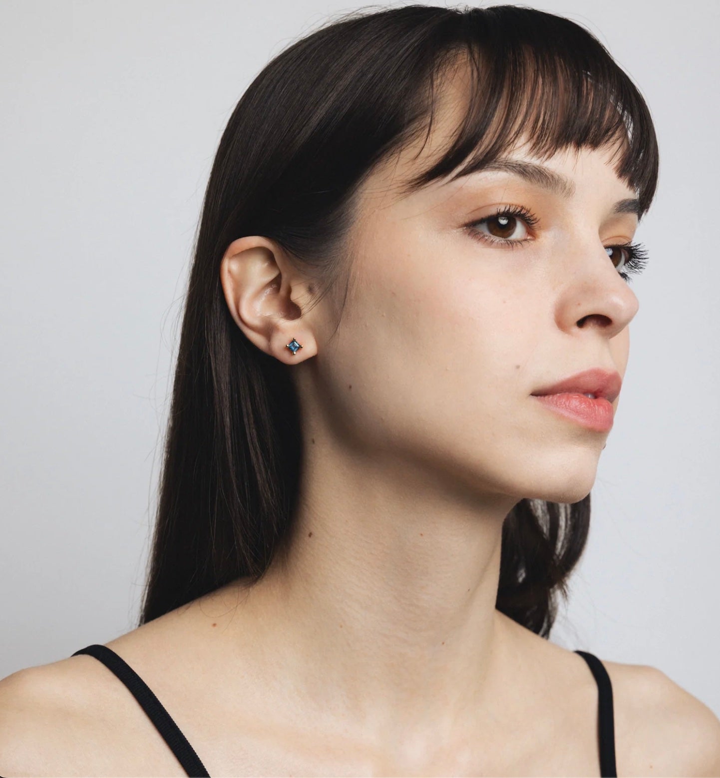 Wolf Circus Josie Studs - Blue Topaz and Gold