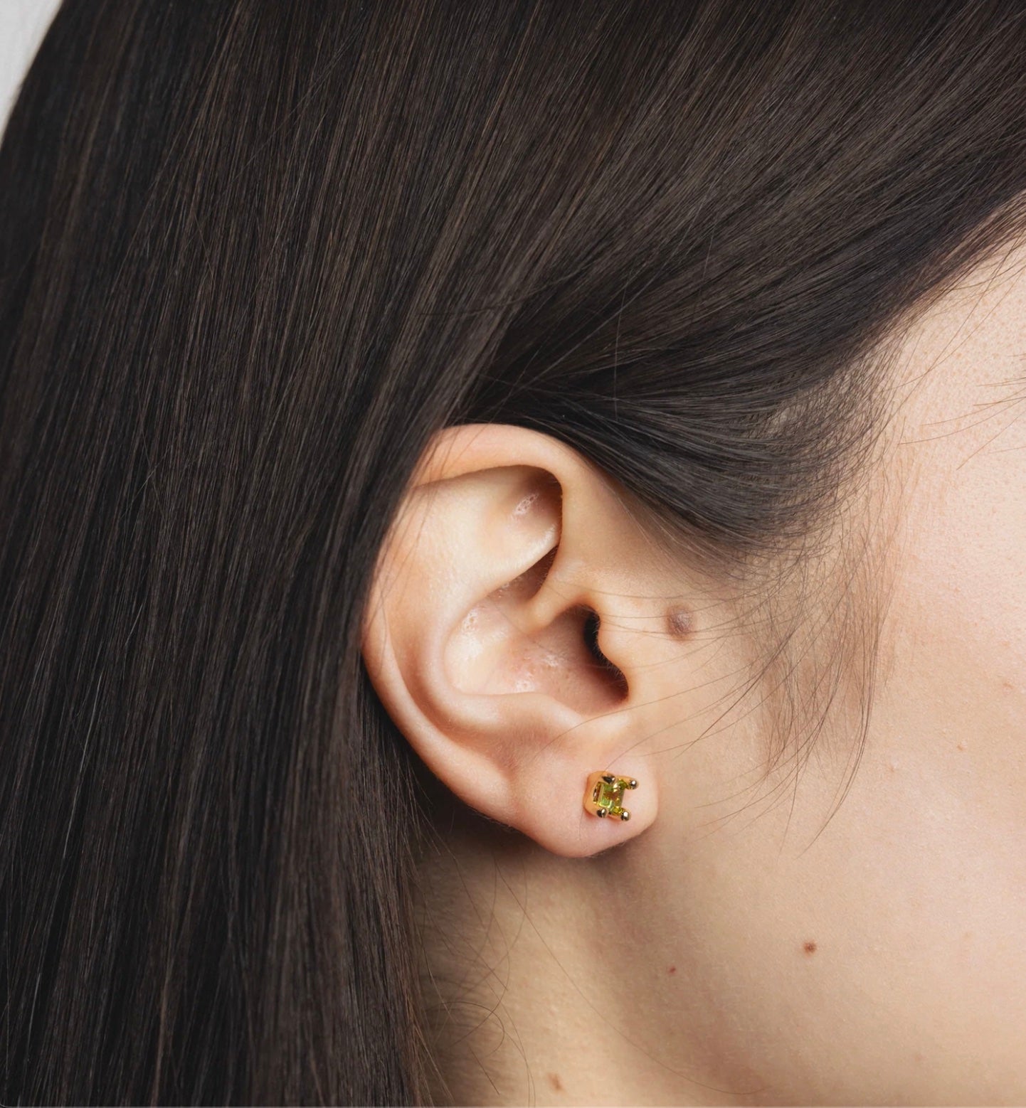 Wolf Circus Josie Studs - Green Peridot and Gold