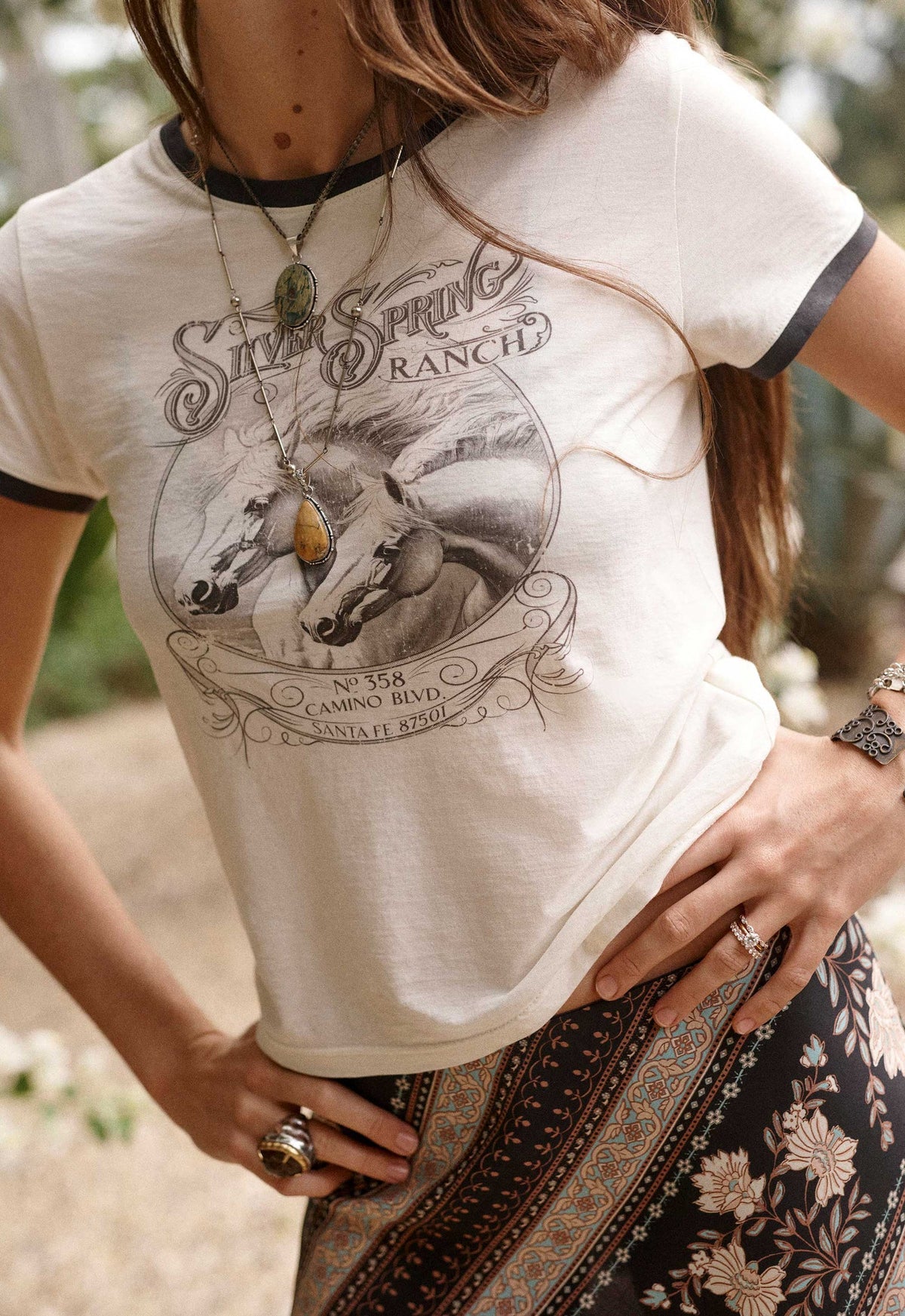 Spell Silver Spring Tee - Vintage Cream
