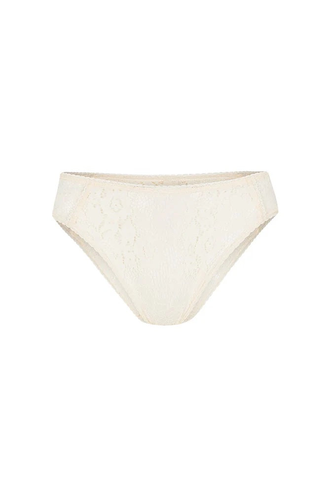 Spell Lux Lisbon Lace Brief - Vintage Cream