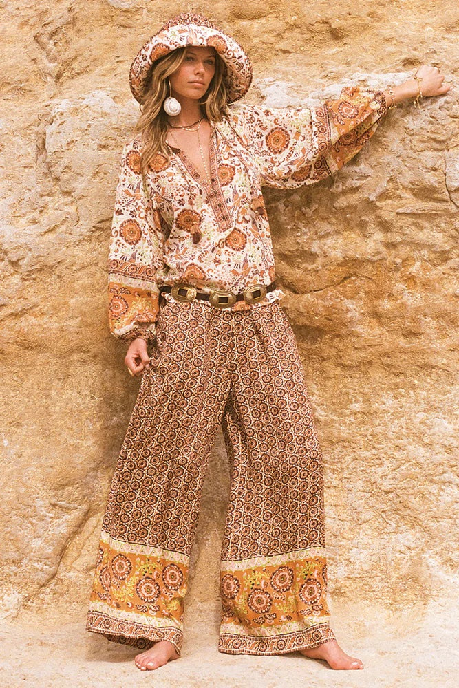 ◆MIDNIGHT MOVE◆ rivet slacks grey 24fw63 Bottoms – Wren Boutique