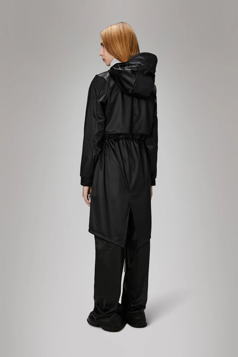 RAINS String W Parka - Black Grain