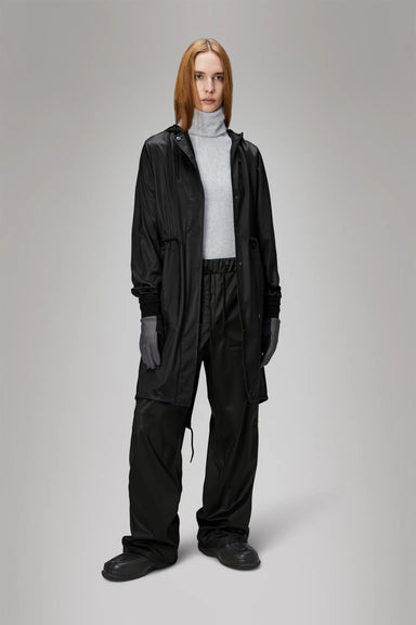 RAINS String W Parka - Black Grain