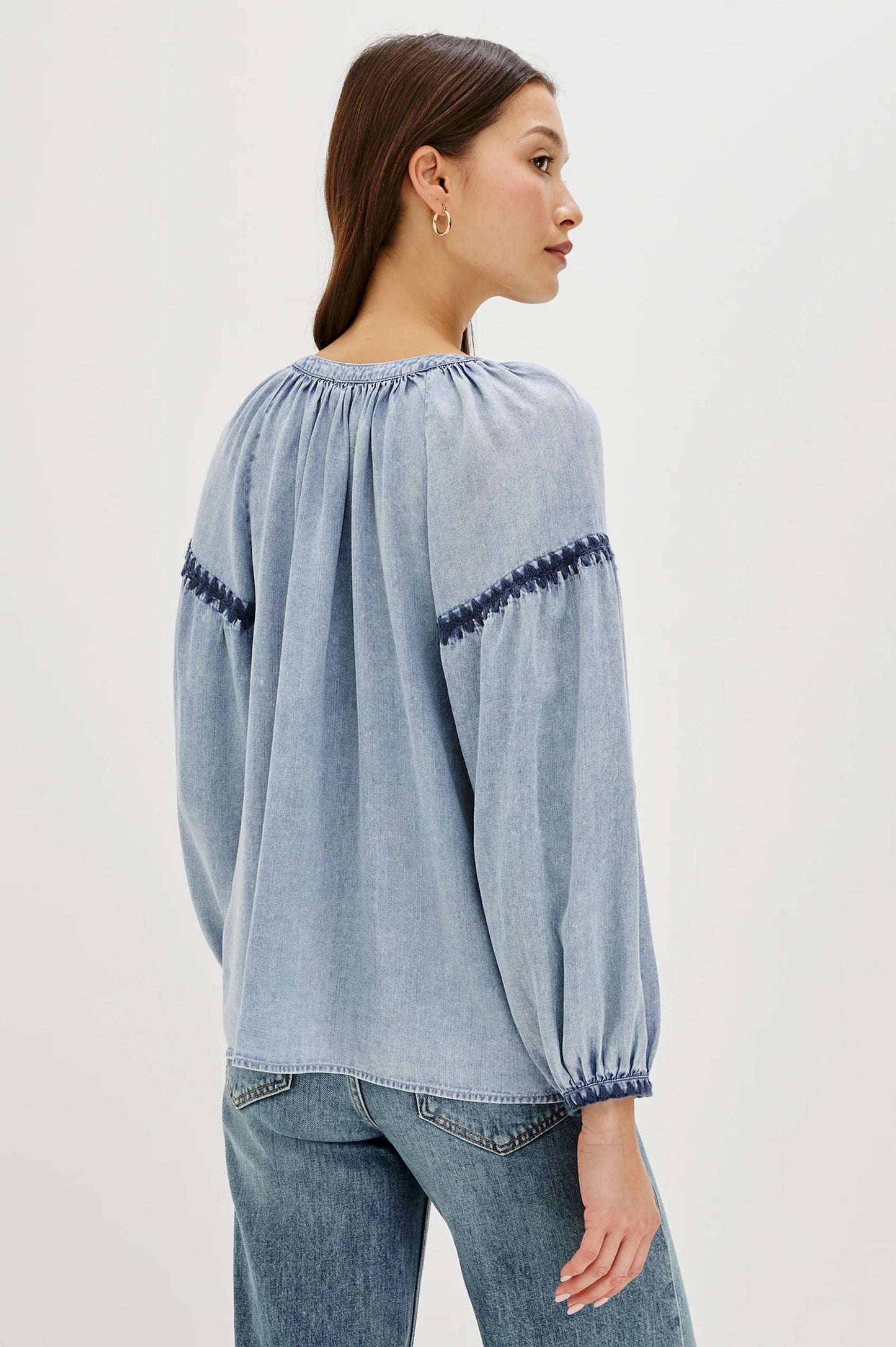 Rails Toshi Top - Medium Cloud Wash