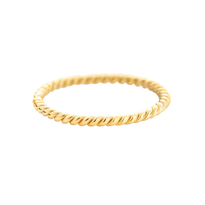 LOLO Twisted Stacking Band - Gold