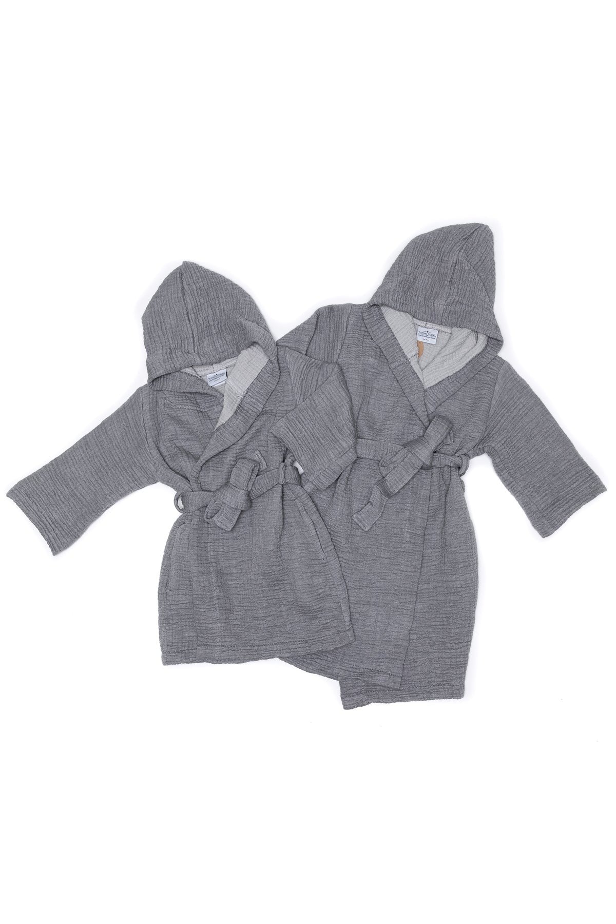 Tofino Towel Co. Piper Kid's Robe - Charcoal