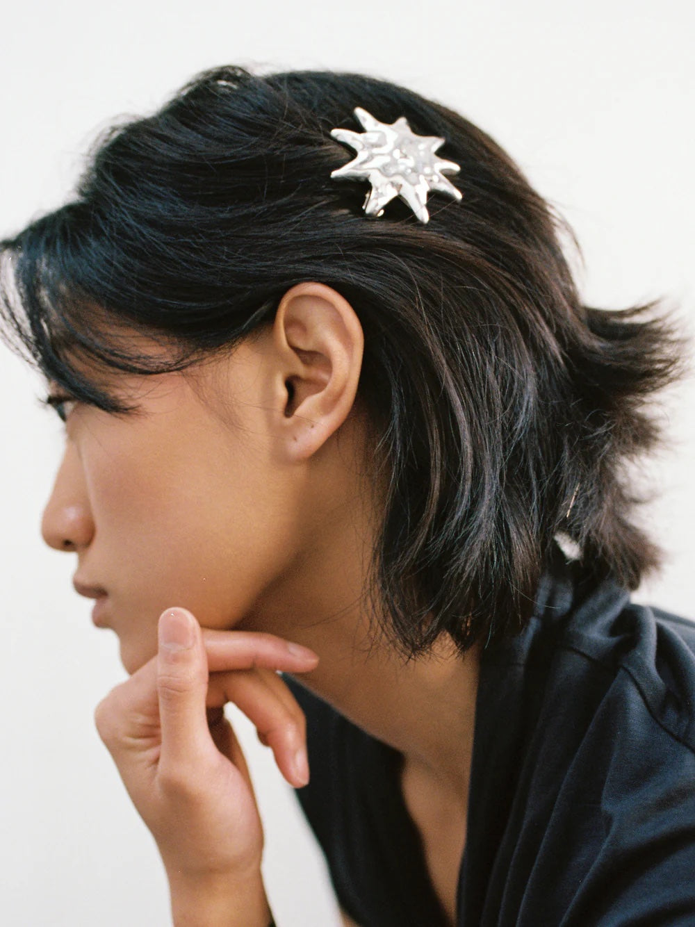 Wolf Circus Sun Barrette - Silver