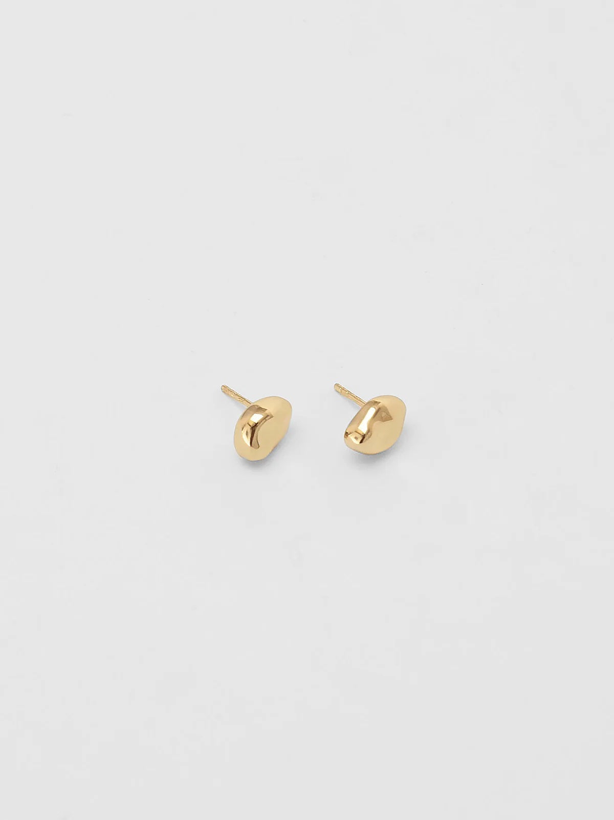 Wolf Circus Bean Stud Earrings - Gold