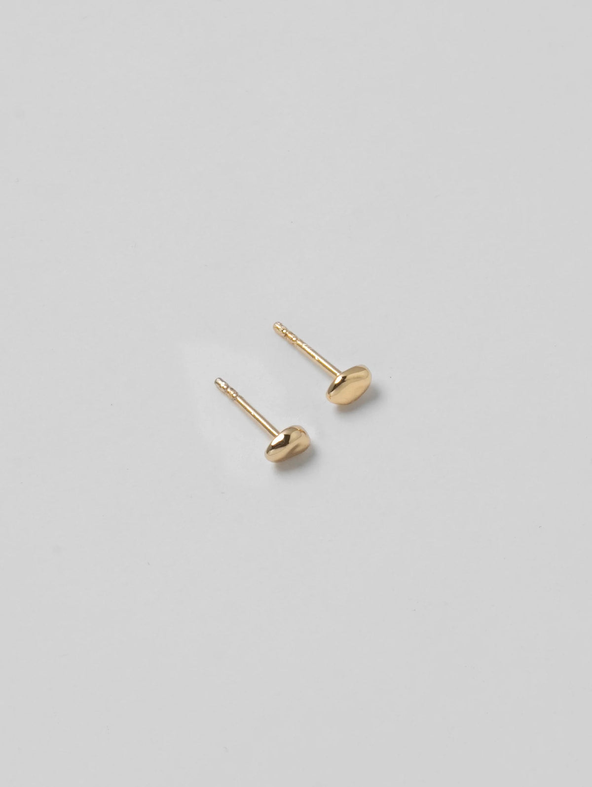 Wolf Circus Small Bean Stud Earrings - Gold