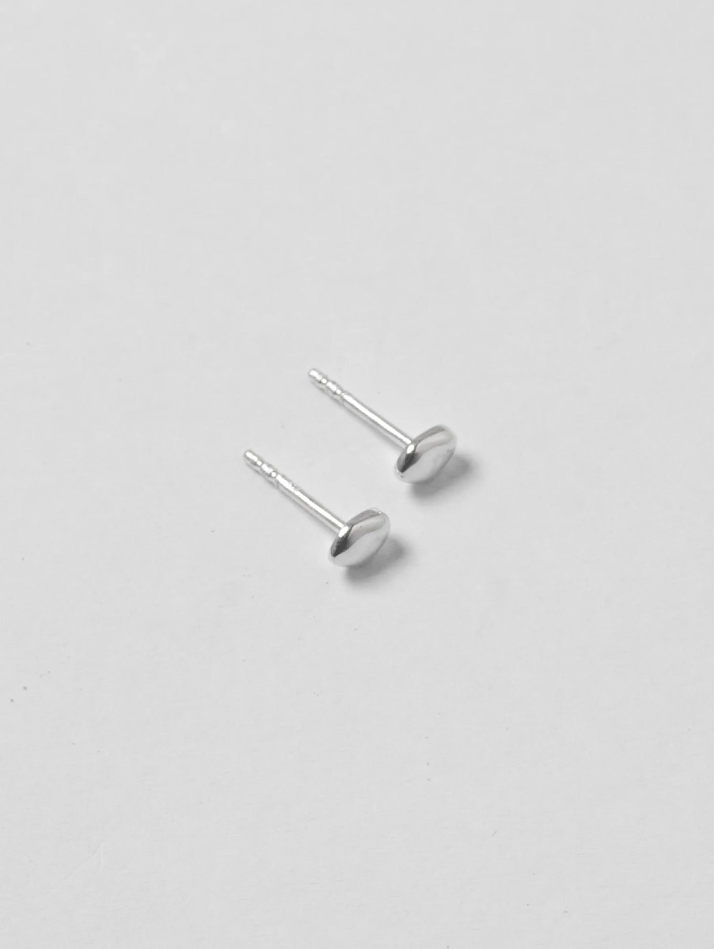 Wolf Circus Small Bean Stud Earrings - Silver