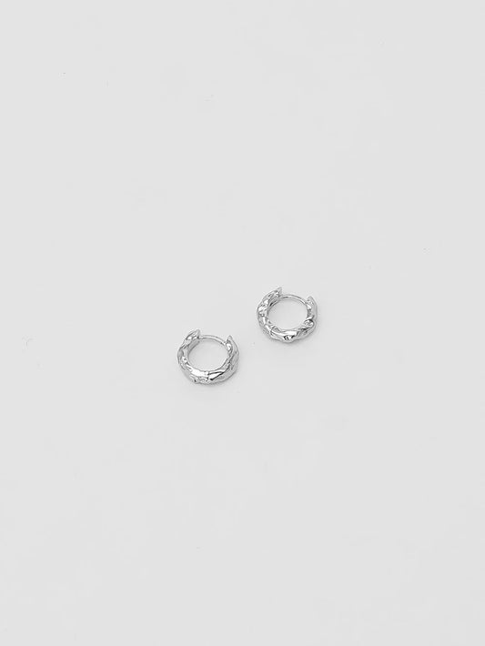Wolf Circus Organic Huggie Hoops - Silver