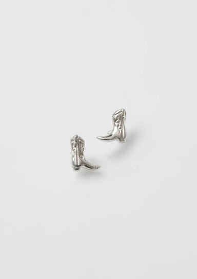 Wolf Circus Cowboy Stud Earrings - Silver