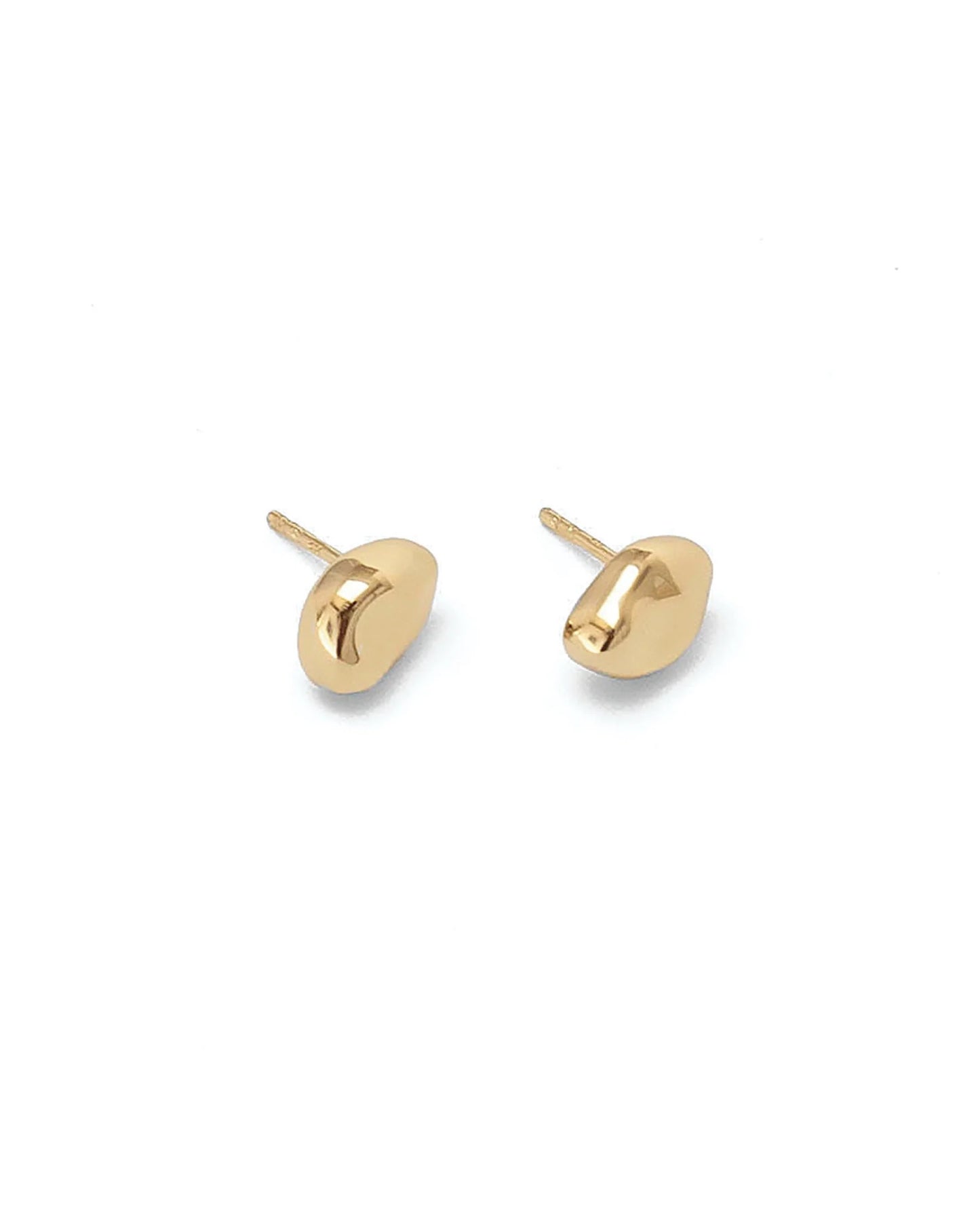 Wolf Circus Bean Stud Earrings - Gold