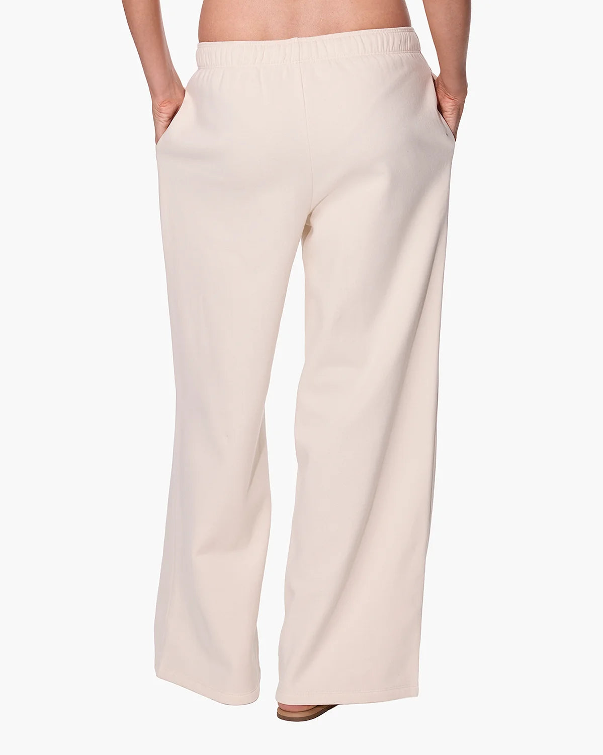 TKEES CloudSoft Wide Leg Jogger - Bone