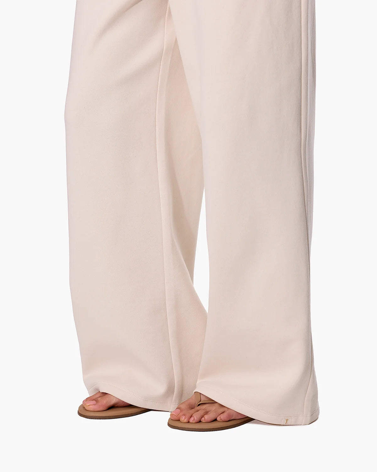 TKEES CloudSoft Wide Leg Jogger - Bone