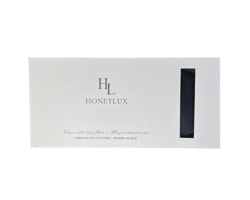 HoneyLux Organic Silk Sleep Mask - Black