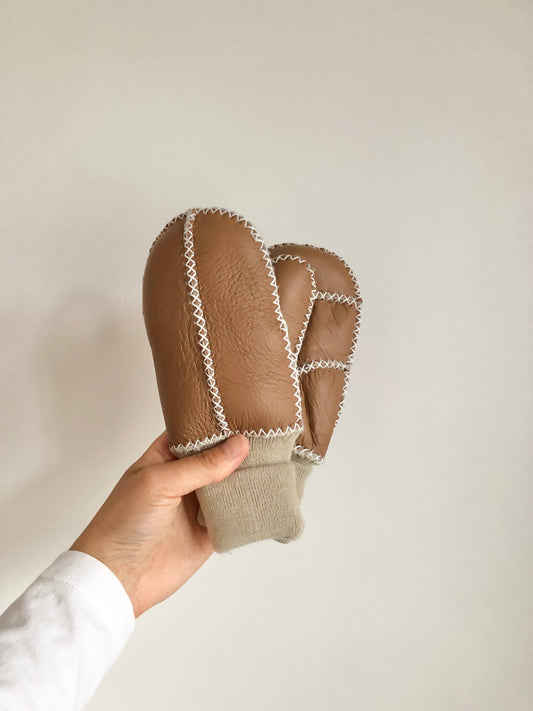 Shearling Mittens - Children's (Various Colours)