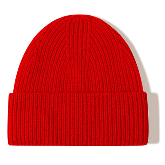 Merino Wool Everyday Beanie - Red Coral