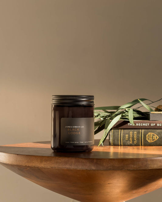 James Street Co. Black Lodge Standard Candle - 8oz