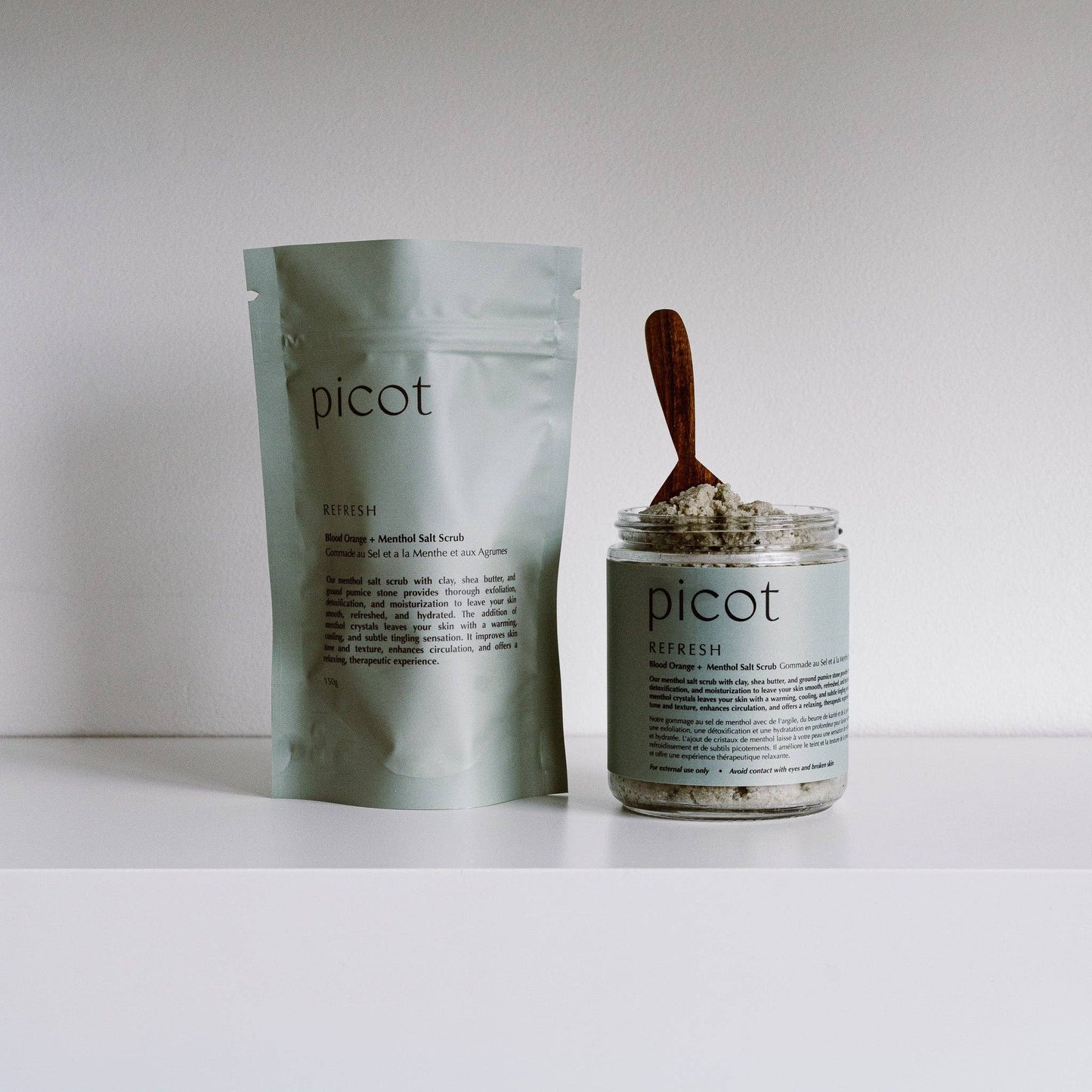 Picot Mini Refresh Salt Scrub with Menthol - 150g